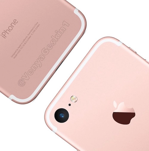 Bản dựng iphone 7 dựa trên ảnh rò rỉ trên mạng