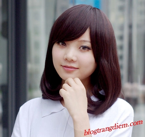 Kiểu tóc uốn cụp ngang vai cho nàng thêm trẻ trung quyến rũ