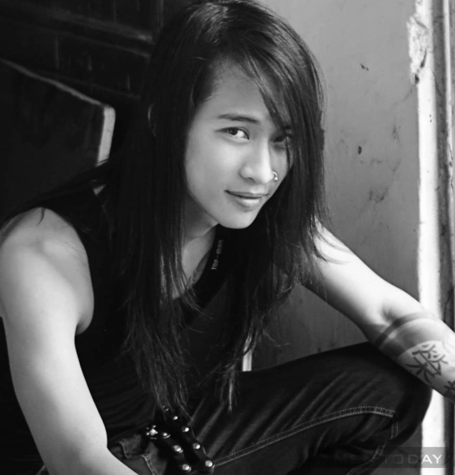 Style tóc đậm chất rock của thân trọng nghĩa