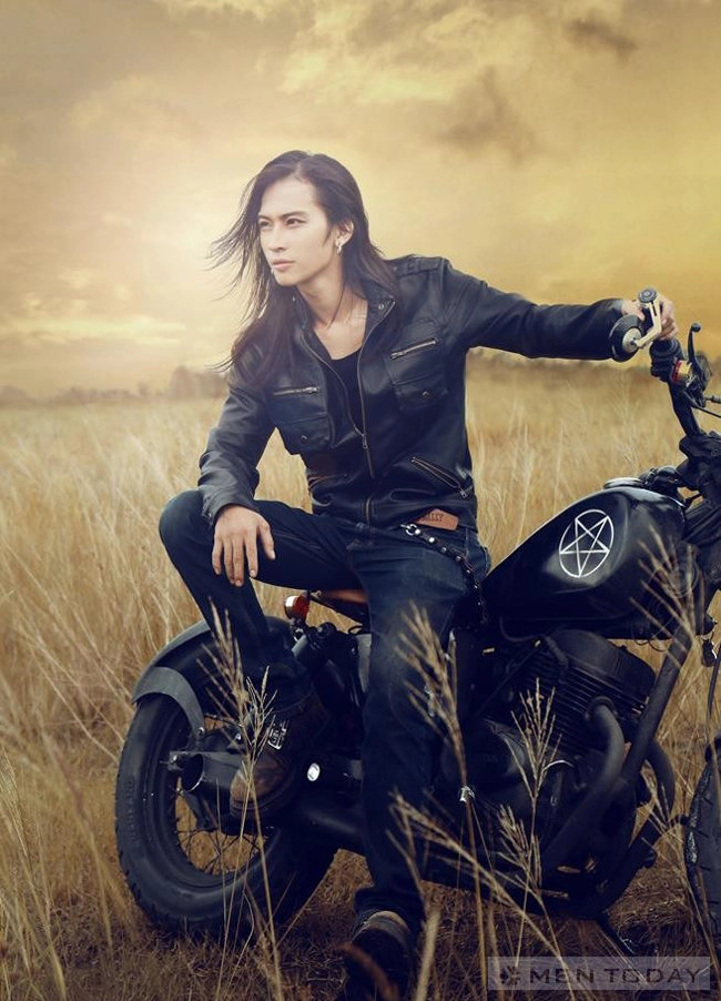 Style tóc đậm chất rock của thân trọng nghĩa