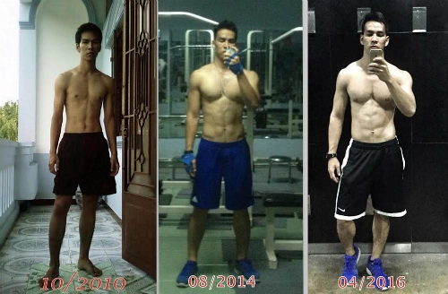 Lột xác nhờ kiên trì tập gym