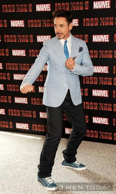 robert downey jr iron man quý ông lịch lãm mê giày sneaker