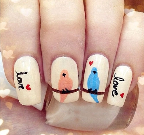 10 mẫu nail họa tiết hình trái tim đỏ đẹp độc đáo