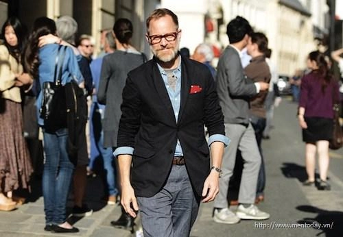 3 cách mix quần trouser và blazer