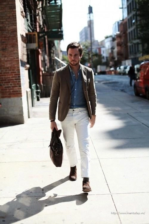 3 cách mix quần trouser và blazer