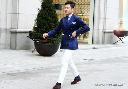 3 cách mix quần trouser và blazer
