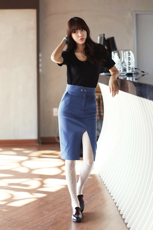 3 chân váy đầm bút chì cho nàng công sở thêm quyến rũ