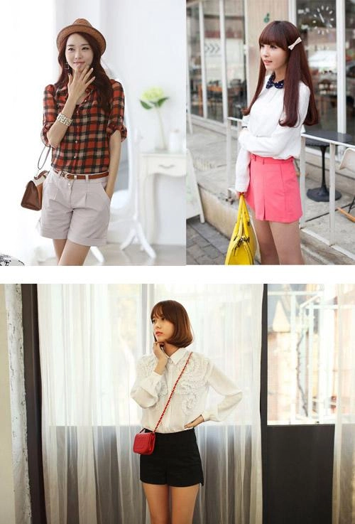 4 kiểu quần short trẻ trung năng động cho bạn gái