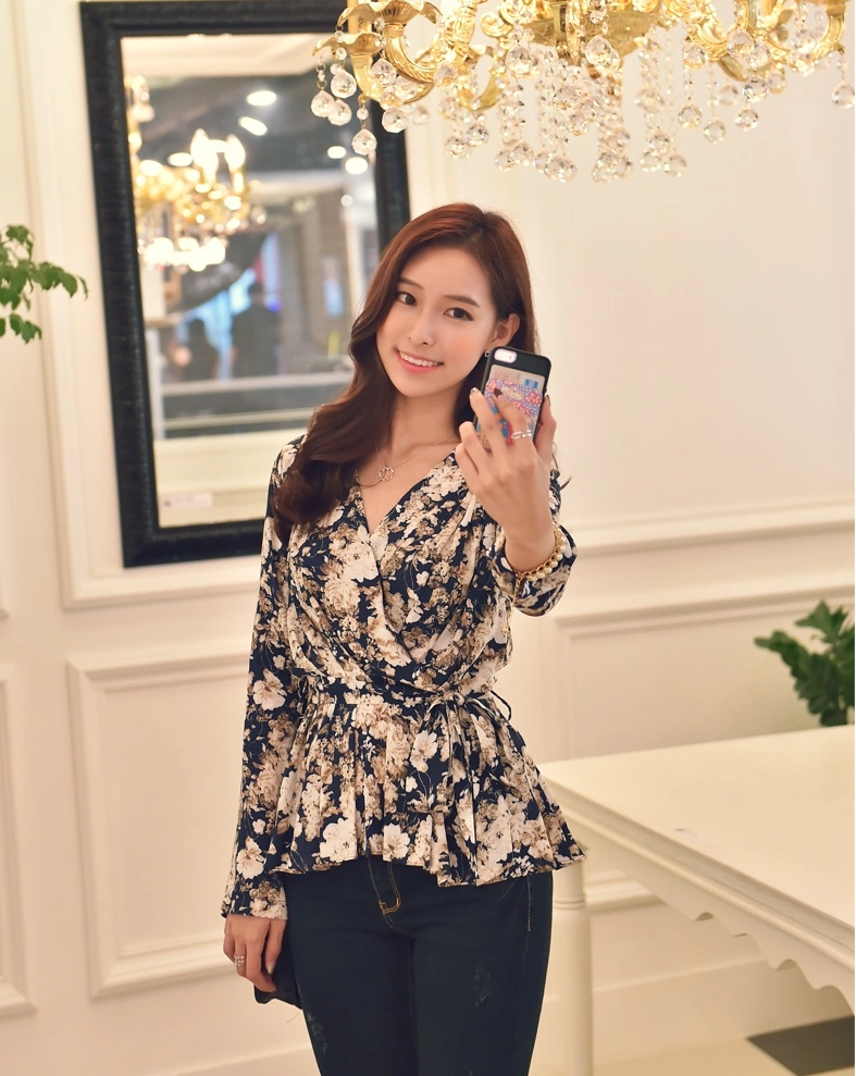 Áo sơ mi nữ họa tiết hoa sành điệu cho nàng tỏa sáng