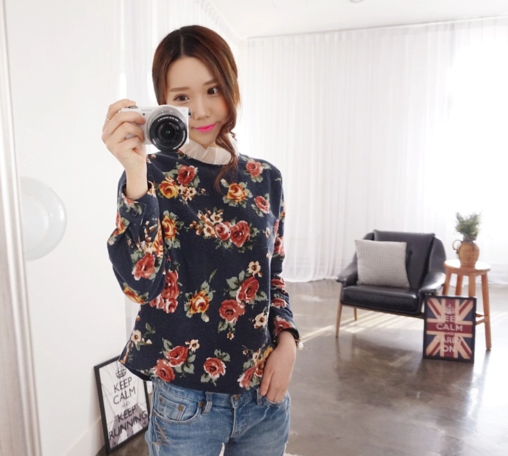 Áo sơ mi nữ họa tiết hoa sành điệu cho nàng tỏa sáng