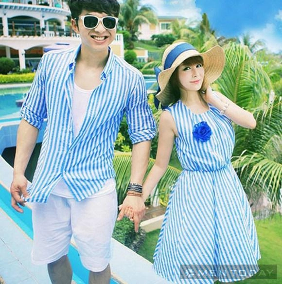 Bst đồ đôi đi biển lãng mạn cho cặp đôi