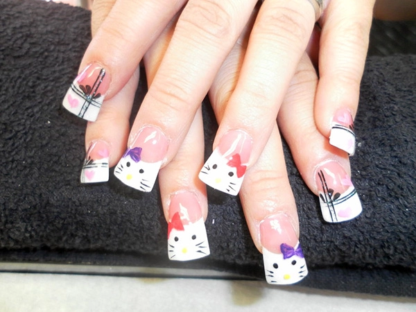 Mẫu nail hình con vật đáng yêu cho cô nàng tuổi teen