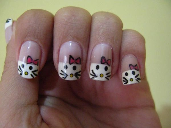 Mẫu nail hình con vật đáng yêu cho cô nàng tuổi teen