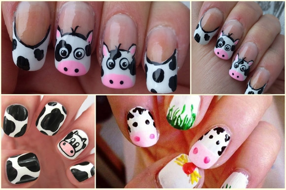 Mẫu nail hình con vật đáng yêu cho cô nàng tuổi teen