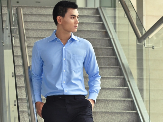 Mẫu tóc công sở cho chàng khuôn mặt tròn lịch lãm