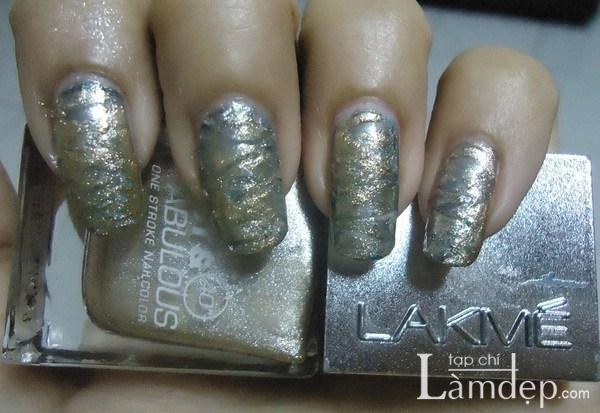 Những mẫu nail màu metallic đẹp độc đáo 
