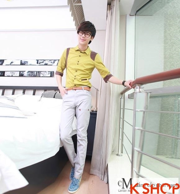 Sơ mi nam hàn quốc đầy sắc màu cho chàng hè 2016