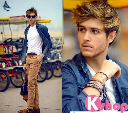 Sơ mi phong cách denim mạnh mẽ cho chàng quyến rũ