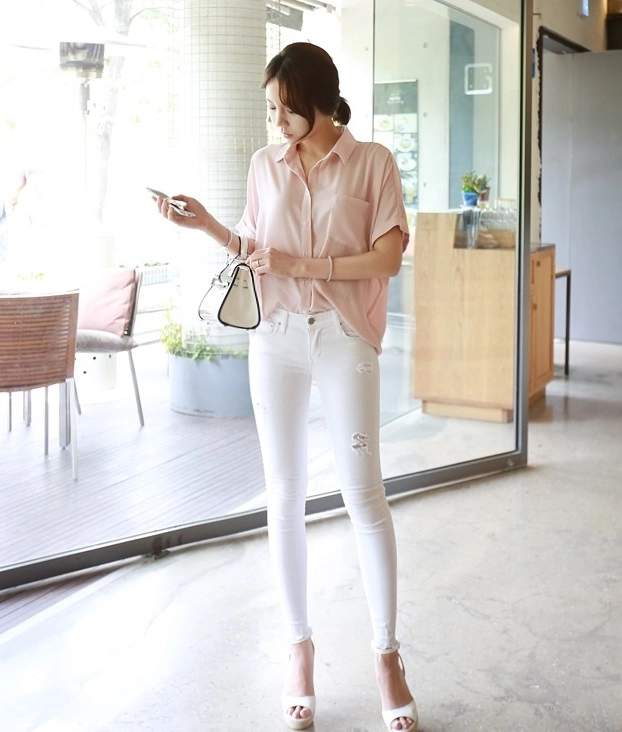 Sơ mi voan nữ cách điệu cho nàng quyến rũ