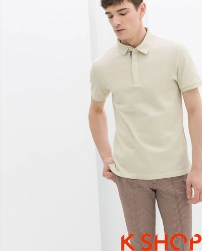 Áo thun nam có cổ trẻ trung năng động tới công sở