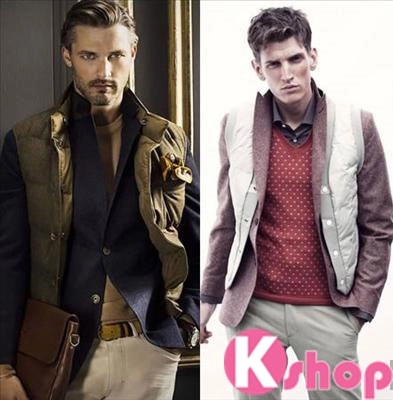 Mix áo khoác gile nam lịch lãm quyến rũ