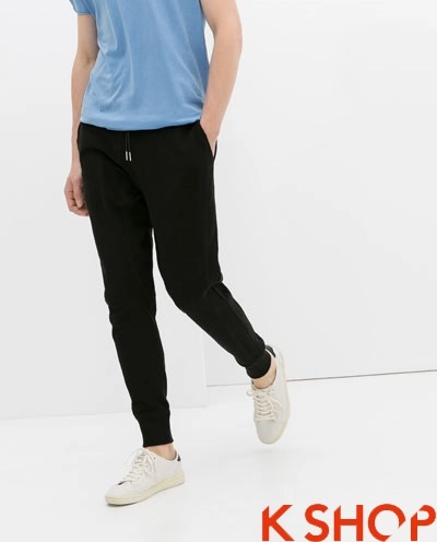 Quần sweatpants nam ống bó đẹp