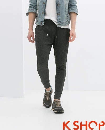 Quần sweatpants nam ống bó đẹp