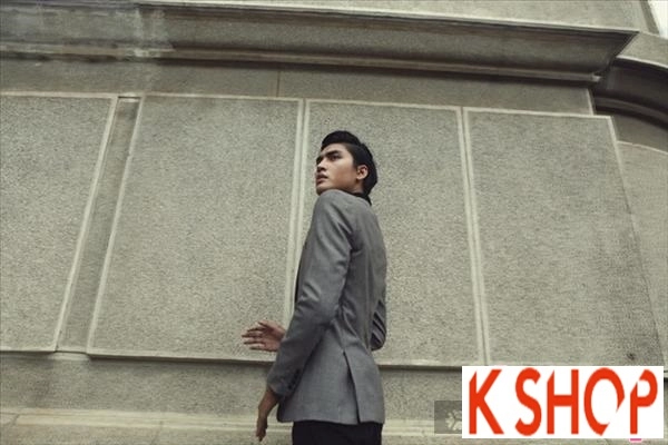 Áo khoác nam măng tô sọc kẻ caro