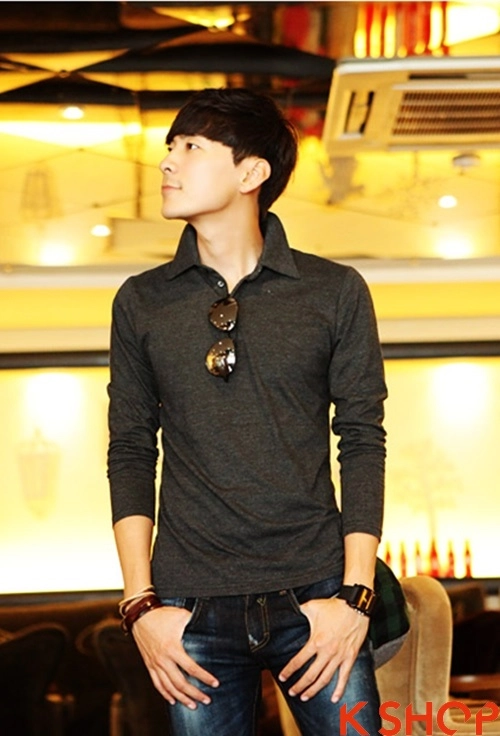 Áo phông polo nam tày dài xu hướng mới cho teenboy