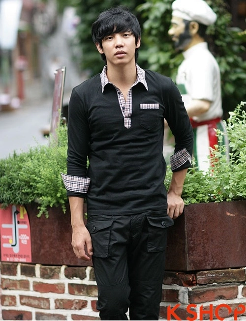 Áo phông polo nam tày dài xu hướng mới cho teenboy
