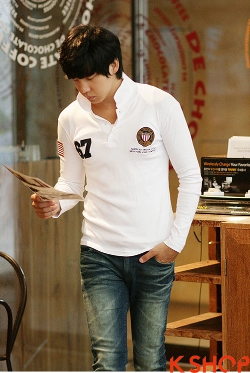Áo phông polo nam tày dài xu hướng mới cho teenboy