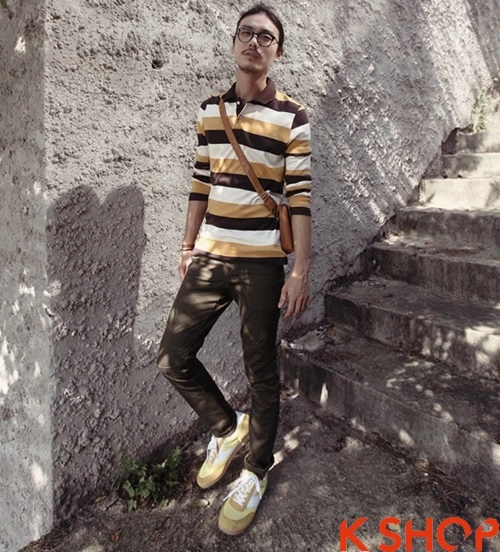 Áo phông polo nam tày dài xu hướng mới cho teenboy