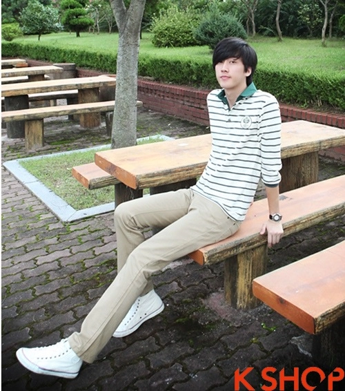Áo phông polo nam tày dài xu hướng mới cho teenboy