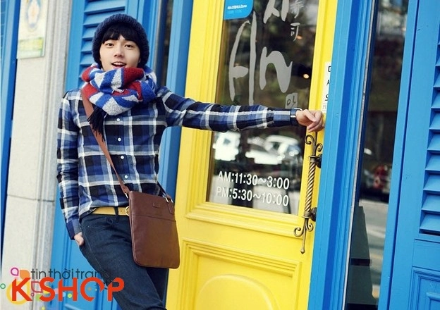 Áo sơ mi caro nam trẻ trung cho chàng thời thượng