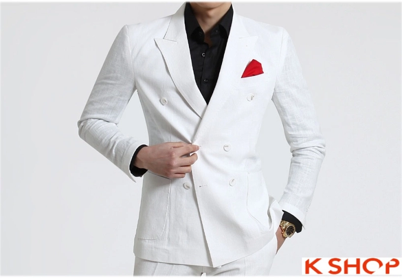 Áo vest nam trắng công sở làm xiêu lòng phải đẹp