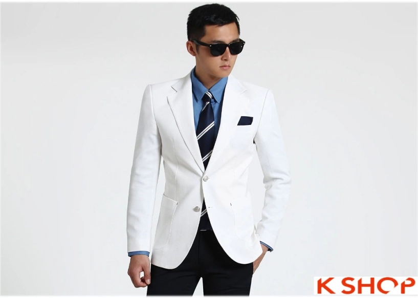 Áo vest nam trắng công sở làm xiêu lòng phải đẹp