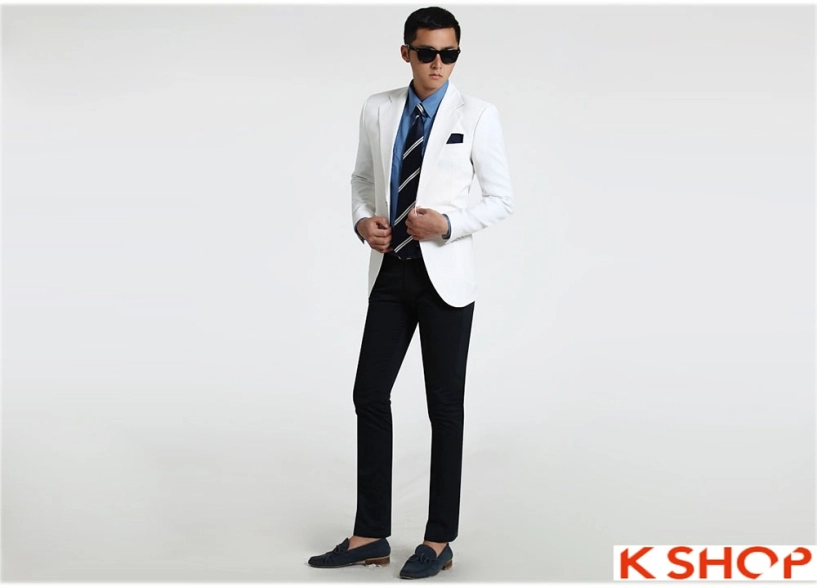 Áo vest nam trắng công sở làm xiêu lòng phải đẹp