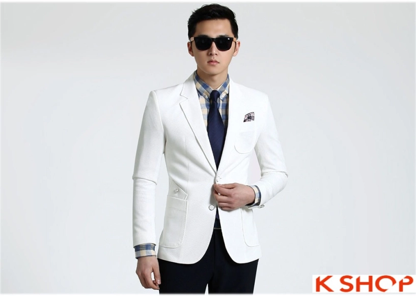 Áo vest nam trắng công sở làm xiêu lòng phải đẹp