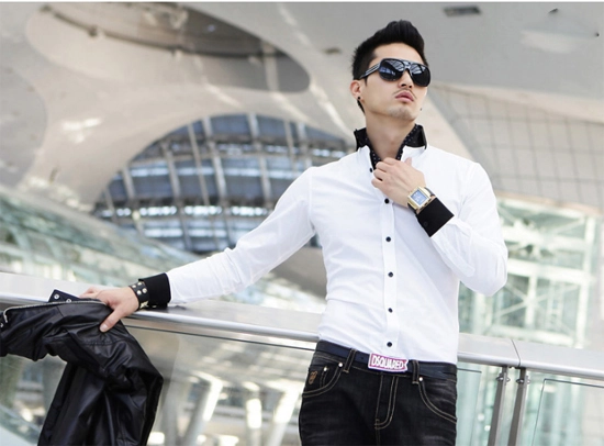 Phái mạnh sang trọng với áo sơ mi nam kẻ sọc