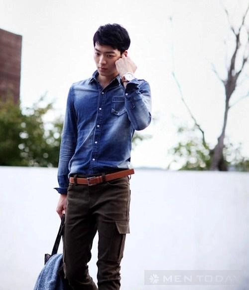 Sơ mi denim lịch lãm phong cách cho quý ông