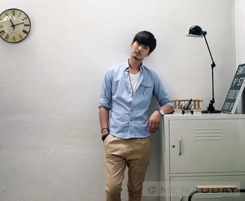Sơ mi denim lịch lãm phong cách cho quý ông