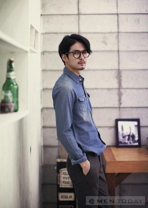 Sơ mi denim lịch lãm phong cách cho quý ông