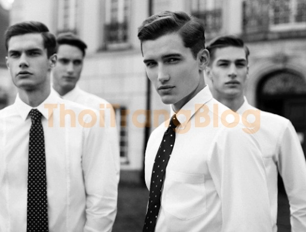 Tóc nam rẽ ngôi lệch cho chàng lịch lãm quý phái