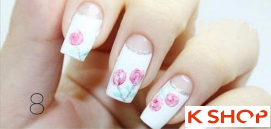 3 cách vẽ móng tay họa tiết hoa đơn giản