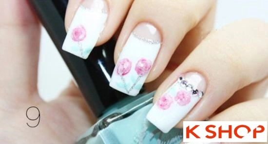 3 cách vẽ móng tay họa tiết hoa đơn giản