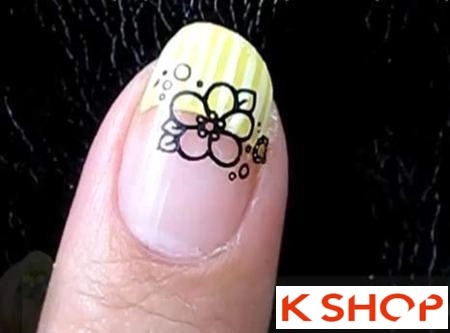 3 cách vẽ móng tay họa tiết hoa đơn giản