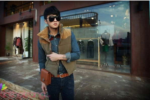 99 áo khoác phao nam gile cho ngày đông của chàng thêm ấm áp