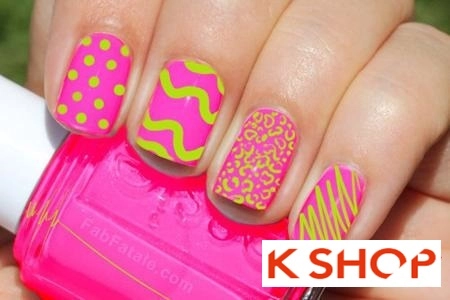 Cách sơn móng tay màu neon đơn giản mà đẹp