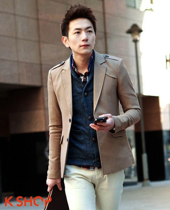 Áo khoác dạ nam hàn quốc cho chàng chuẩn men