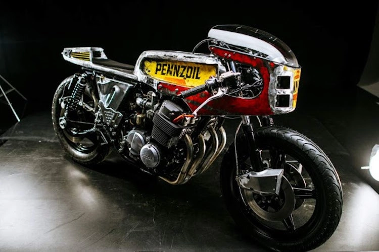 Hình ảnh honda cb750 độ kịch độc từ những phụ tùng phế liệu